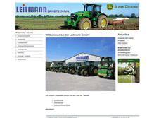 Tablet Screenshot of leitmann-landtechnik.com